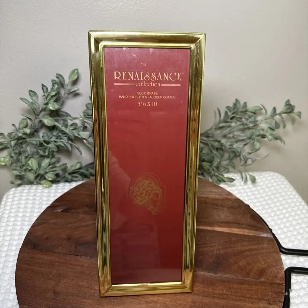 Reniassance Collection Dennis East Solid Brass Photo Frame 3.5